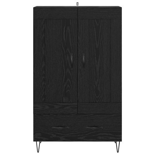 Висок шкаф Черния дъб 69,5 x 31 x 115 см Инженерно дърво