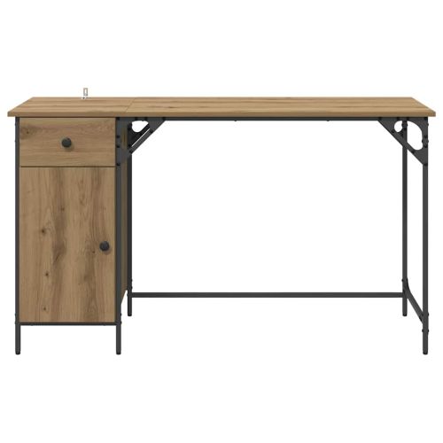 Компютърно бюро с чекмедже Дъб 131 x 48 x 75 см Инженерно дърво