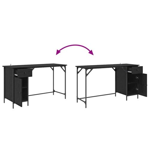 Компютърно бюро Черния дъб 131 x 48 x 75 см Инженерно дърво