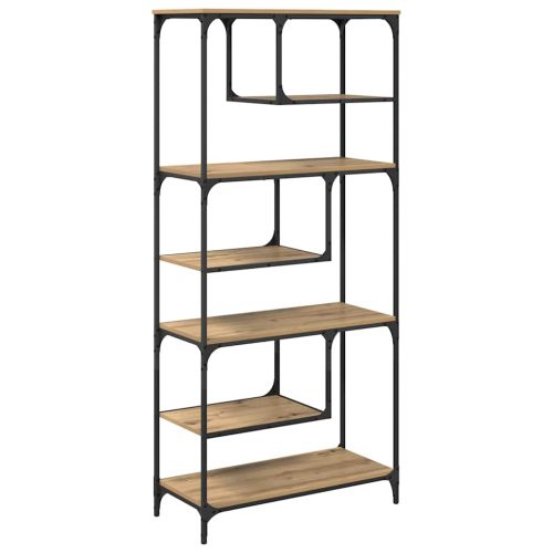 Библиотека дъб артизан 81 x 36 x 176 см Инженерно дърво