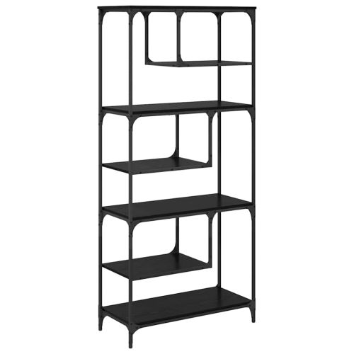 Библиотека Черен дъб 81 x 36 x 176 см Инженерно дърво