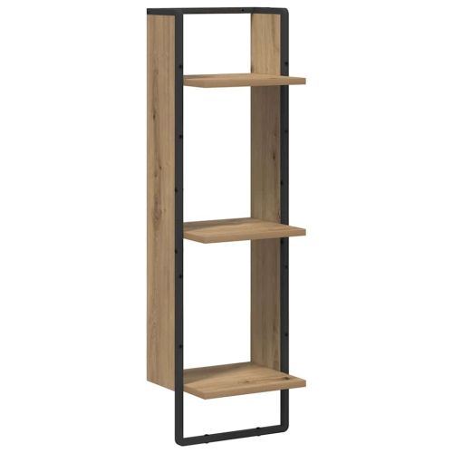 Стенен рафт с рафт Дъб 30 x 25 x 100 cm Инженерно дърво