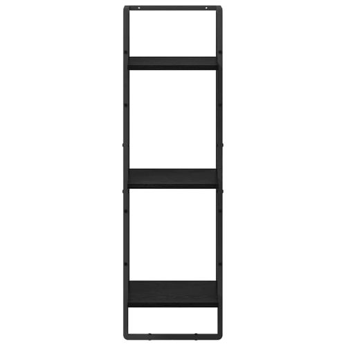 Стенен рафт с рафт Черния дъб 30 x 25 x 100 cm Инженерно дърво