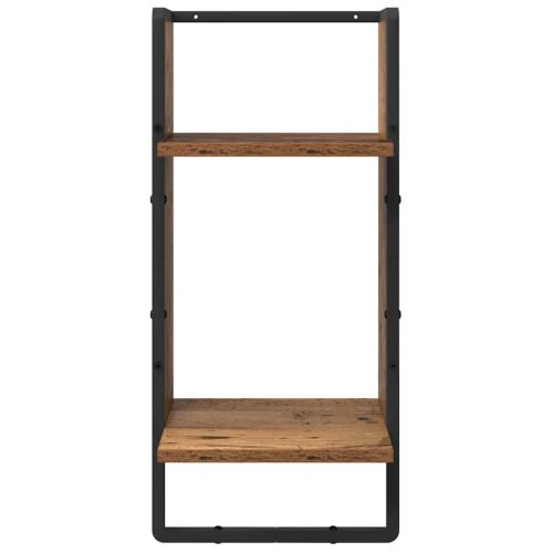 Комплект стенни рафтове 4 pcs Старо дърво 65 x 25 x 30 cm