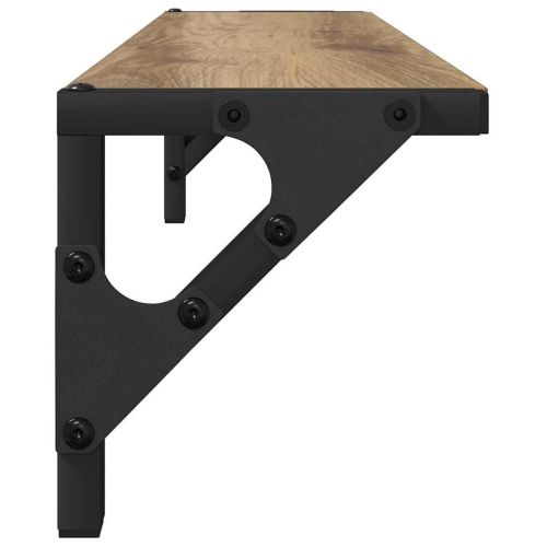 Стени за рафтове 2 pcs Дъб 60 x 15 x 15,5 cm Инженерно дърво