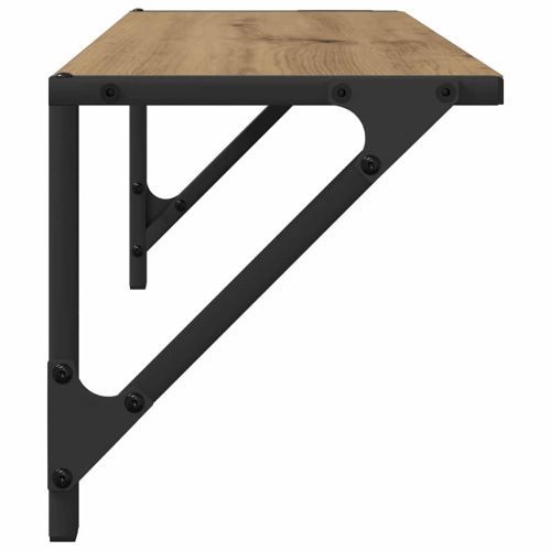 Стени за рафтове 2 pcs Дъб 60 x 25 x 25,5 cm Инженерно дърво