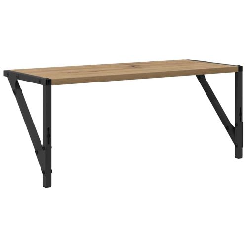 Стени за рафтове 2 pcs Дъб 60 x 25 x 25,5 cm Инженерно дърво