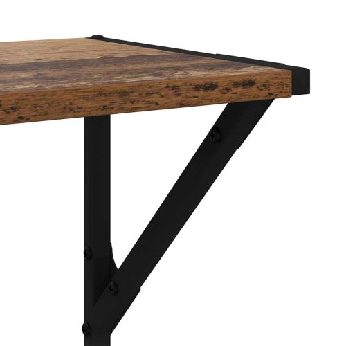 Стени за рафтове с рафт 2 pcs Старо дърво 80 x 25 x 25,5 cm