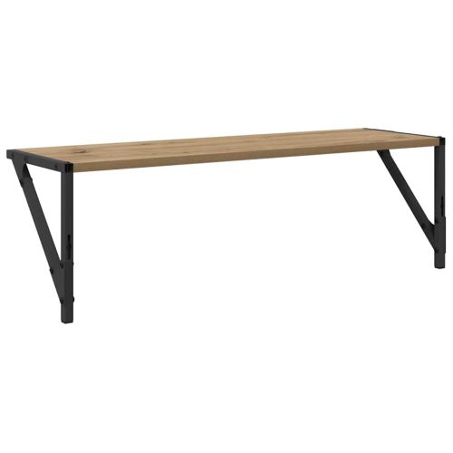 Стени за рафтове 2 pcs Дъб 80 x 25 x 25,5 cm Инженерно дърво