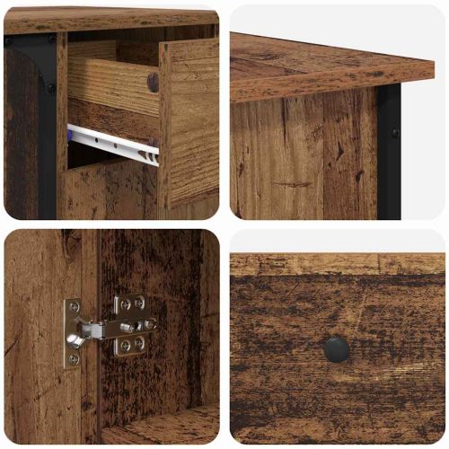 Бюро Старо дърво 141 x 141 x 75 см Инженерно дърво