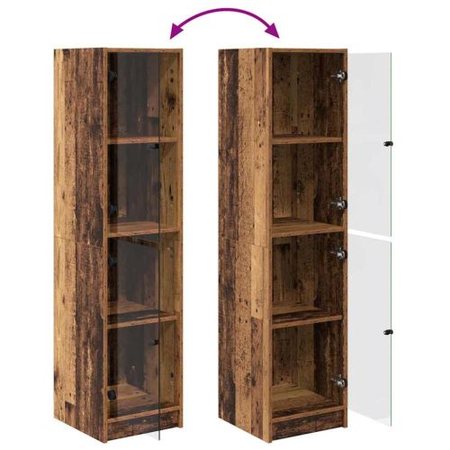 Висок шкаф Старо дърво 35 x 37 x 142 см Инженерно дърво