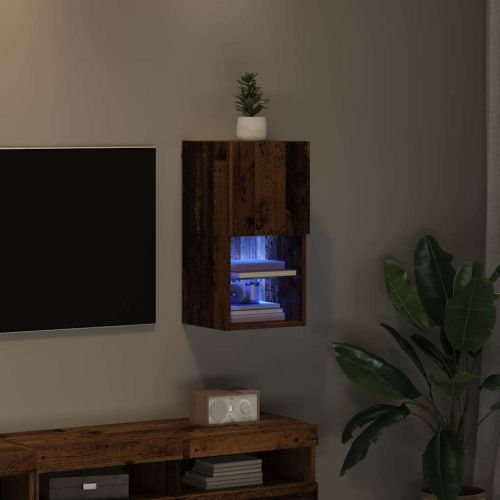 Стенен телевизионен шкаф Старо дърво 30,5 x 30 x 60 см