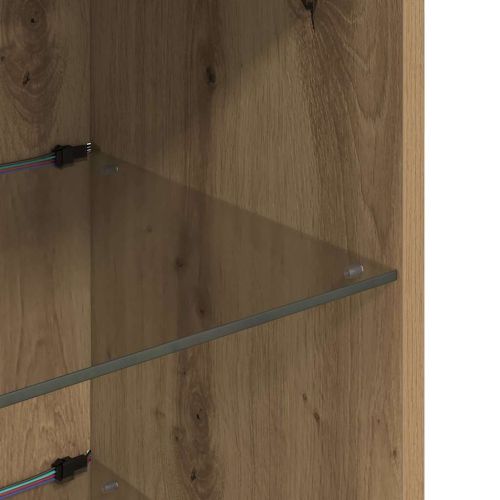 Стенни ТВ шкафове 2 pcs Дъб 30,5 x 30 x 90 см Инженерно дърво