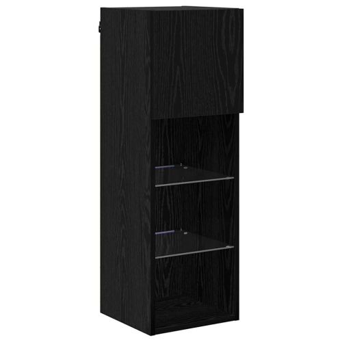 Стенни ТВ шкафове 2 pcs Черния дъб 30,5 x 30 x 90 см