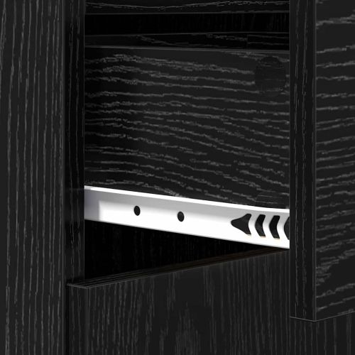 Служебен шкаф Черен дъб 42.5 x 40 x 93 см Инженерно дърво