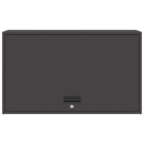 Стенен шкаф за гараж Черно 90 x 40 x 53 см