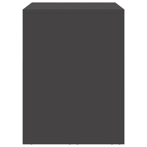 Стенен шкаф за гараж Черно 90 x 40 x 53 см