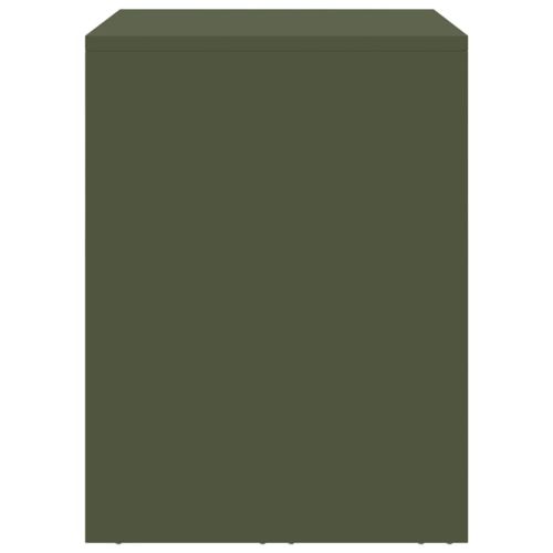 Стенен шкаф за гараж Маслиненозелен 90 x 40 x 53 см