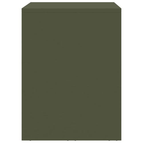 Стенен шкаф за гараж Маслиненозелен 80 x 40 x 53 см