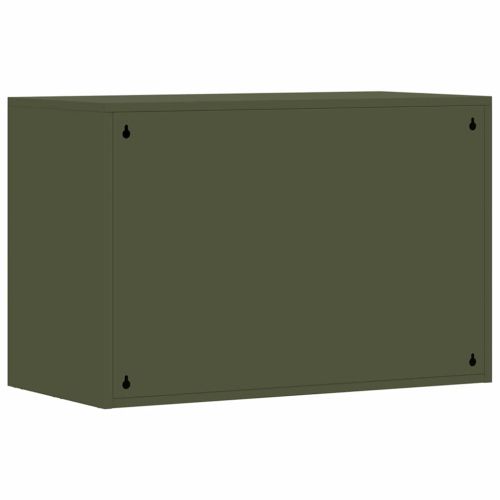 Стенен шкаф за гараж Маслиненозелен 80 x 40 x 53 см