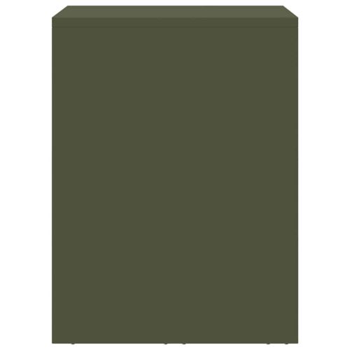 Стенен шкаф за гараж Маслиненозелен 60 x 40 x 53 см