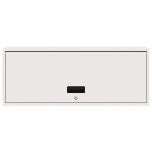 Стенен шкаф за гараж Бяло 90 x 33 x 35 см