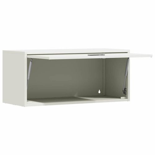 Стенен шкаф за гараж Бяло 80 x 33 x 35 см