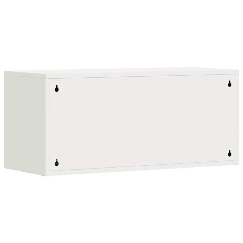 Стенен шкаф за гараж Бяло 80 x 33 x 35 см