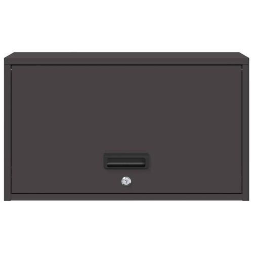 Стенен шкаф за гараж Черно 60 x 33 x 35 см