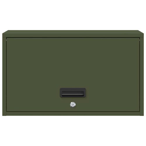 Стенен шкаф за гараж Маслиненозелен 60 x 33 x 35 см