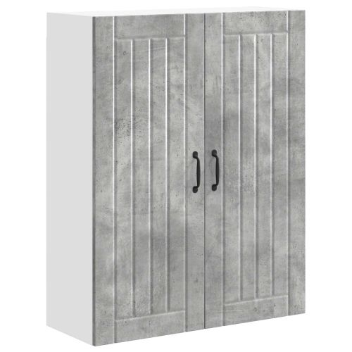 Кухненски шкаф Циментено сиво 80 x 31 x 100 см Инженерно дърво