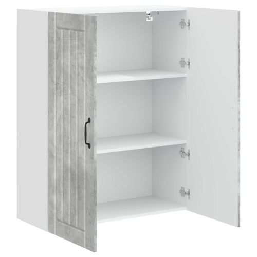 Кухненски шкаф Циментено сиво 80 x 31 x 100 см Инженерно дърво