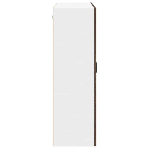 Горен кухненски шкаф Кафяв дъб 80 x 31 x 100 см Инженерно дърво