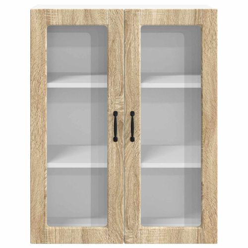 Горен кухненски шкаф с врата Сонома дъб 80 x 31 x 100 см