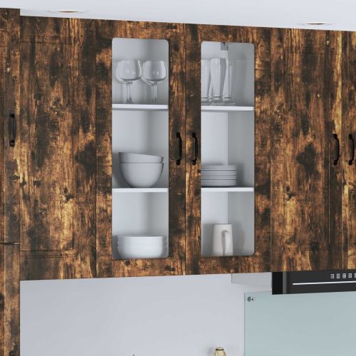 Горен кухненски шкаф Димян дъб 80 x 31 x 100 см Инженерно дърво