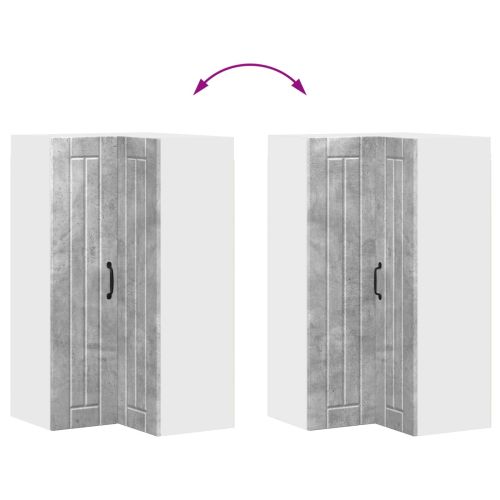 Кухненски шкаф Циментено сиво 57 x 57 x 100 см Инженерно дърво