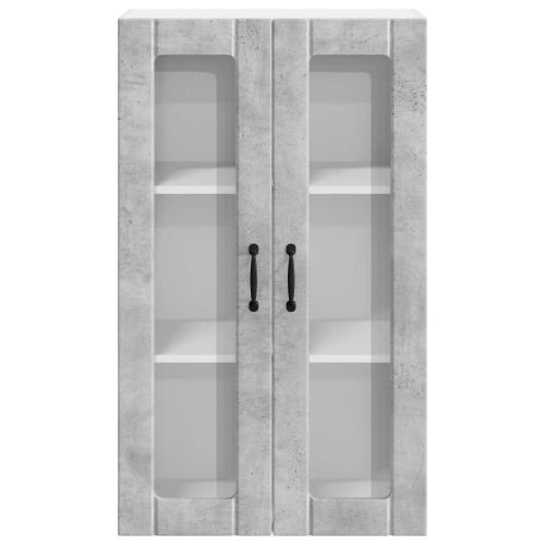 Горен кухненски шкаф с врата Циментено сиво 60 x 31 x 100 см