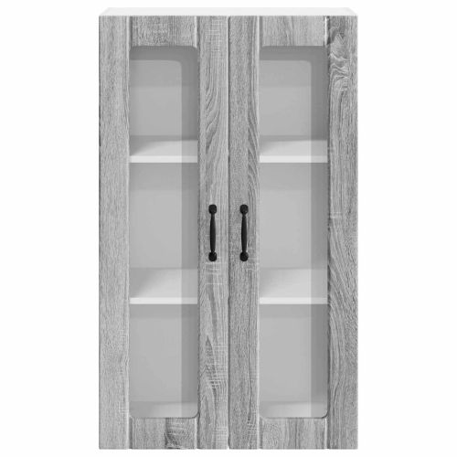 Горен кухненски шкаф с врата Сив Сонома 60 x 31 x 100 см