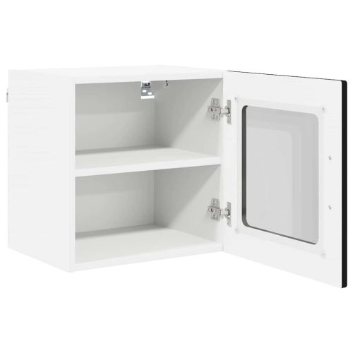 Кухненски шкаф 2 pcs Черно 40 x 31 x 40 см Инженерно дърво