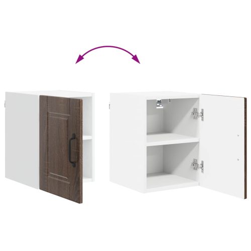 Кухненски шкаф 2 pcs Кафяв дъб 30 x 31 x 40 см Инженерно дърво