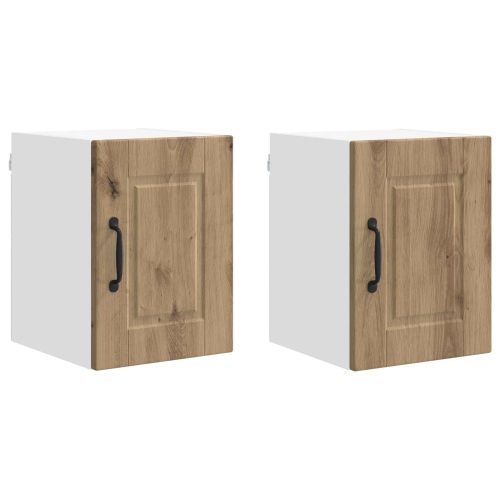 Кухненски шкаф с рафт 2 pcs Дъб 30 x 31 x 40 см Инженерно дърво