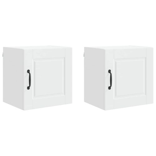 Кухненски шкаф 2 pcs Бяло 40 x 31 x 40 см Инженерно дърво