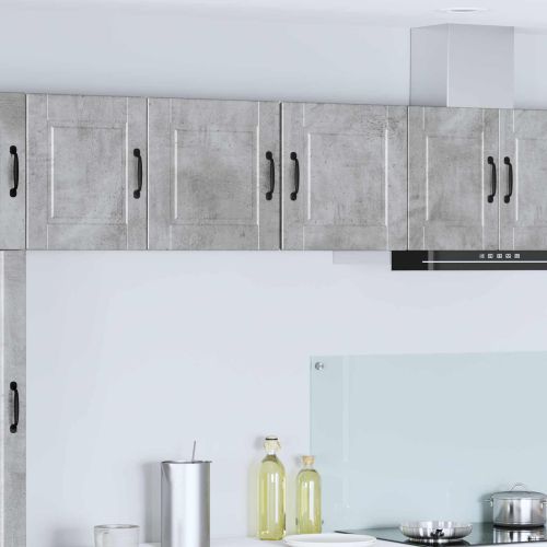 Кухненски шкаф с рафт 2 pcs Циментено сиво 40 x 31 x 40 см