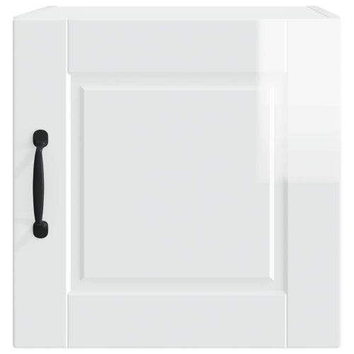 Кухненски шкаф с рафт 2 pcs Лъскаво бяло 40 x 31 x 40 см