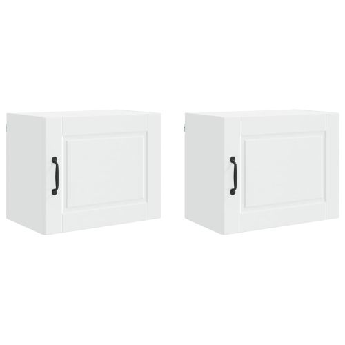 Кухненски шкаф 2 pcs Бяло 50 x 31 x 40 см Инженерно дърво