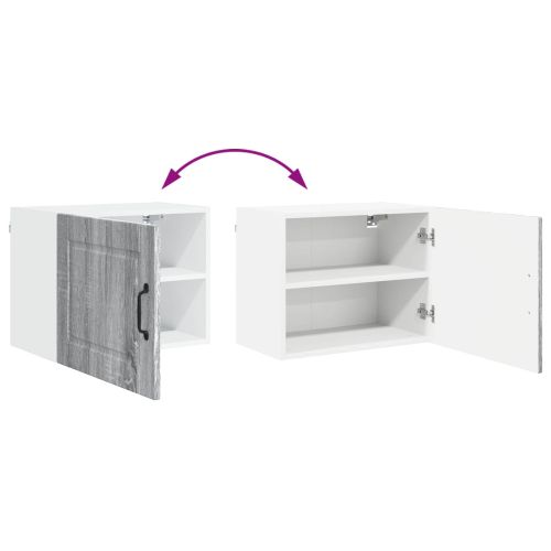 Кухненски шкаф 2 pcs Сив Сонома 50 x 31 x 40 см Инженерно дърво