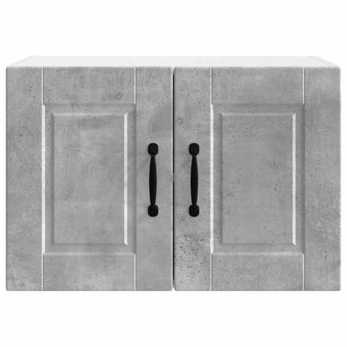 Кухненски шкаф с рафт 2 pcs Циментено сиво 60 x 31 x 40 см