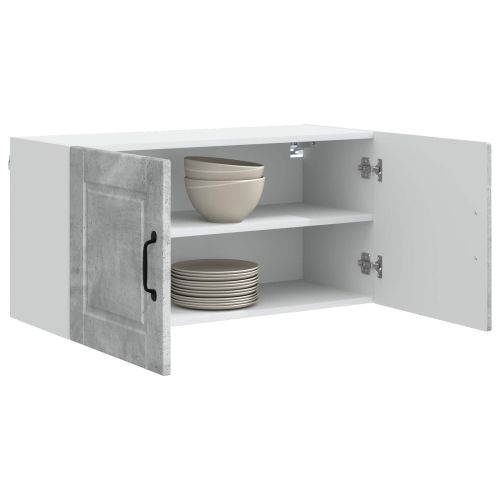 Кухненски шкаф Циментено сиво 80 x 31 x 40 см Инженерно дърво