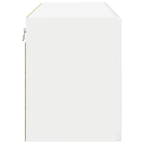 Кухненски шкаф Лъскаво бяло 80 x 31 x 40 см Инженерно дърво