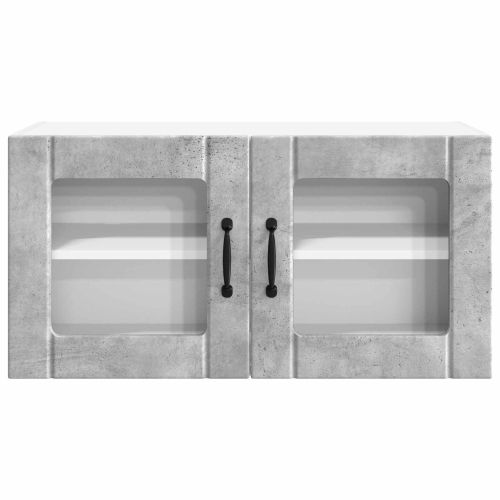 Кухненски шкаф Циментено сиво 80 x 31 x 40 см Инженерно дърво